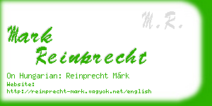 mark reinprecht business card